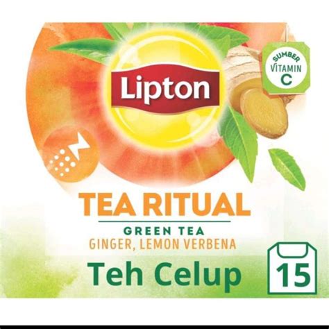 Jual Lipton Tea Ritual Green Tea Gingger Lemon Verbena Teh Celup Isi