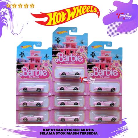 Hot Wheels Barbie De Rodas Quentes O Filme Corvette Pink Special Card Edition Shopee Brasil