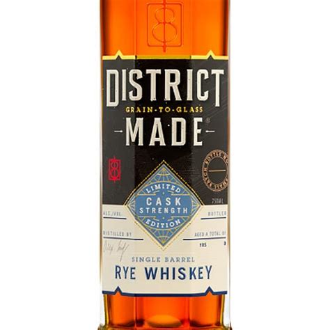 One Eight Distilling District Made Bottled In Bond Single Barrel Rye 750ml Oldgrogram