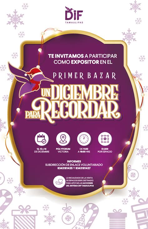 Convoca Dif Tamaulipas A Participar En El Bazar Navide O