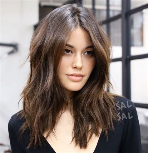 ♥️ Pinterest Deborahpraha ♥️ Messy Hair Style With Layers Haircuts Medium Length Hair