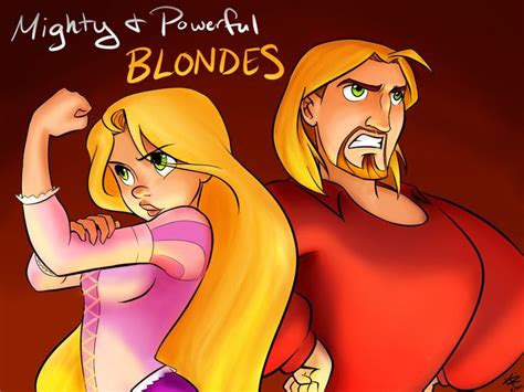 Two Cartoon Characters One Is Blonde And The Other Is Blonde With Long