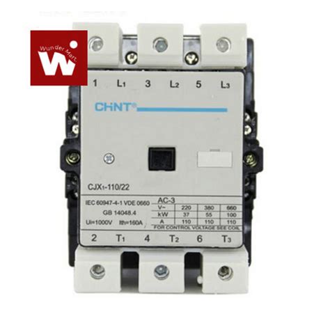 Jual AC Contactor Original CHINT CJX1 110 22 2NO 2NC 220V 380V 3Phase