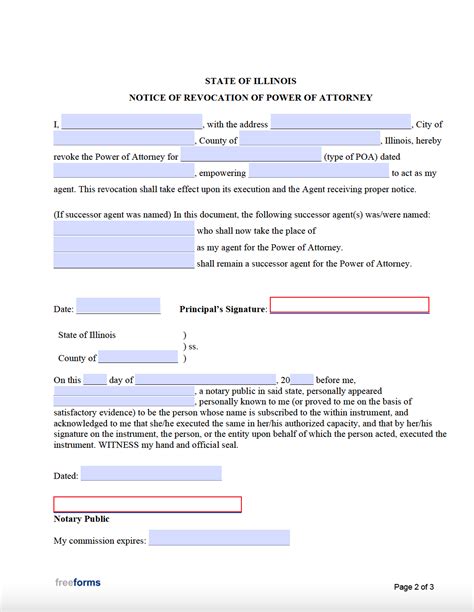 Printable Revocation Of Power Of Attorney Form Pdf Printable Forms