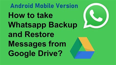 How To Take Whatsapp Backup In Google Drive And Restore From Google