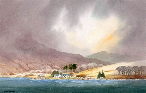 Loch Kishorn By David Bellamy Watercolour On Saunders Waterford Hp