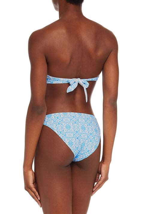 Melissa Odabash Martinique Printed Low Rise Bikini Briefs The Outnet