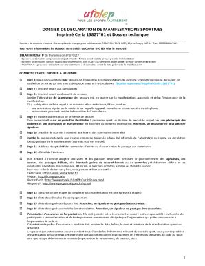 Remplissable En Ligne Cd Ufolep Dossier De Declaration De