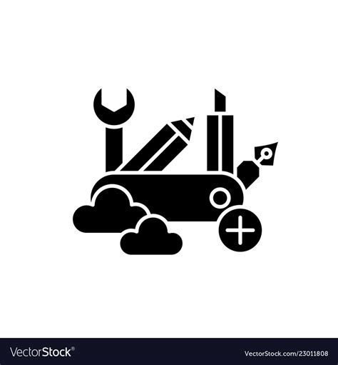 Business Skills Black Icon Sign On Royalty Free Vector Image