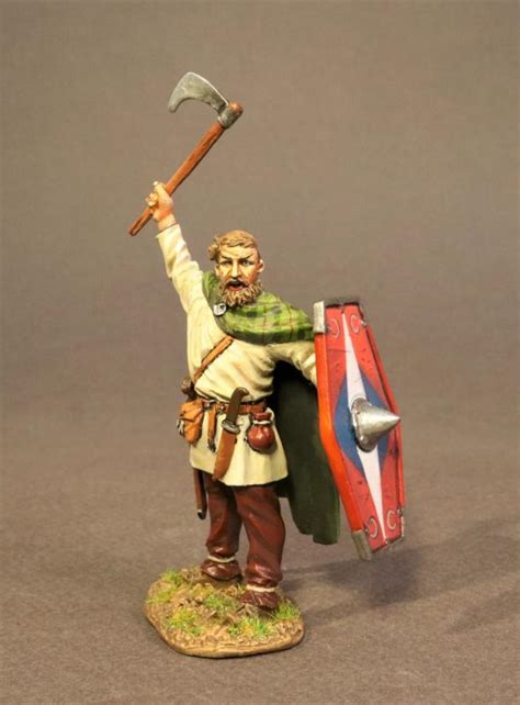 Cherusci Warrior Red White Shield Germanic Warriors Armies And