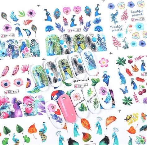 WiseGoods Premium Nail Art Stickers Nagelstickers Velletjes Nail