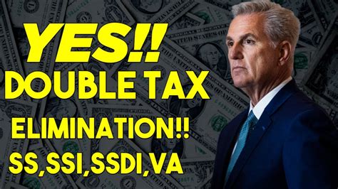 Proposed Bill Double Tax Elimination To Increase Social Security Ssi