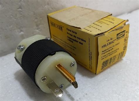 Hubbell HBL5366C NEMA 5 20P 20A 125VAC AC Plug S N Ship Spares