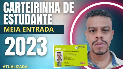 CARTEIRINHA DE ESTUDANTE 2023 E 2024 SOLICITE AGORA DE UM JEITO FACIL