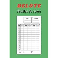 Belote Feuilles De Score Carnet De Score Remplir Pour Noter Les