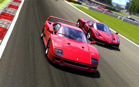 Red Ferrari F40 And Enzo Car Ferrari F40 Enzo Ferrari Hd Wallpaper