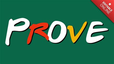 prove friends text effect generator