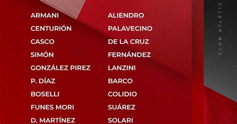 La Lista De Concentrados De River Sin Herrera Y Con Sim N Solari Y Un