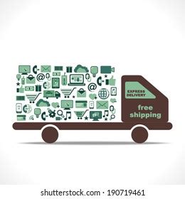 ecommerce icon design  shipping delivery stock vector royalty