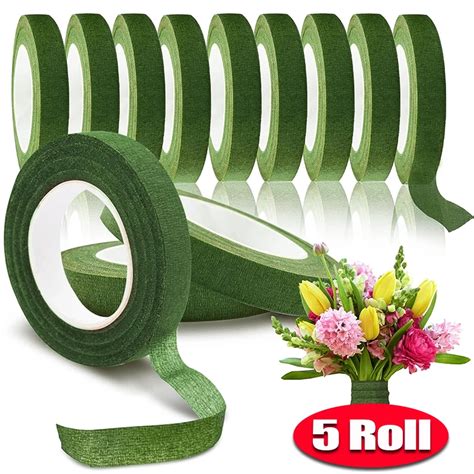 5 1 Roll Bouquet Floral Stem Tape Artificial Flower Self Adhesive