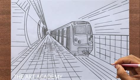 Railway Station Drawing