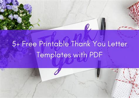 Free Thank You Letter Templates | Premium Printable Templates