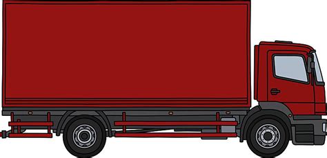 Red Cargo Truck Png Vector Psd And Clipart With Transparent