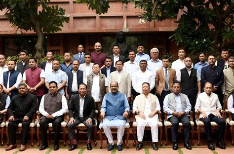 Speaker with newly elected members of the Meghalaya Legislative ...