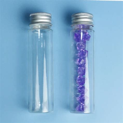 Clear Plastic Tube With Mental Lid For Gifts Packaging - Buy Clear ...