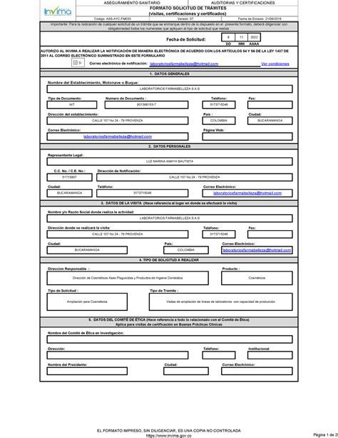 Formato ASS AYC FM033 Solicitud Ampliacion DE Capacidad DE Produccion