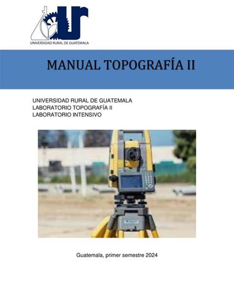 Resúmenes de Manual de topografía Descarga apuntes de Manual de