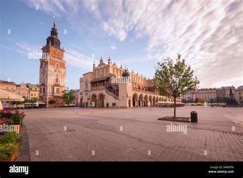 Krakow Old Town Square Stock Photo Alamy