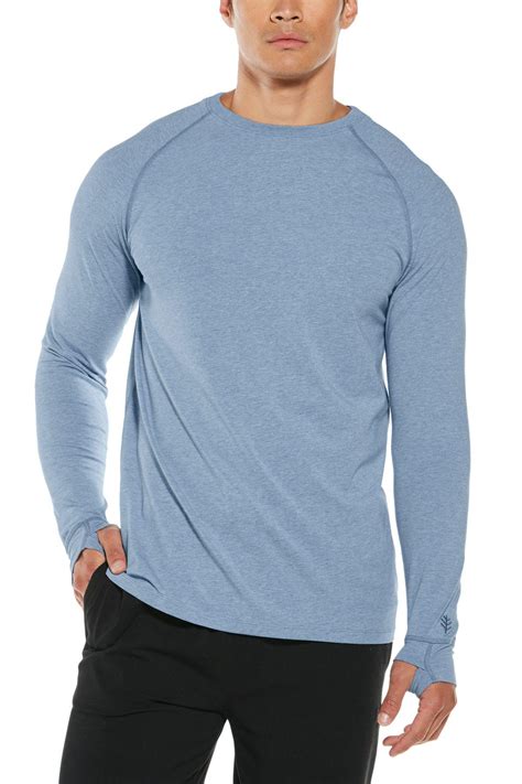 Men S Long Sleeves Uv T Shirt Upf 50 For Sun Protection Coolibar Lumaleo Ker Sun