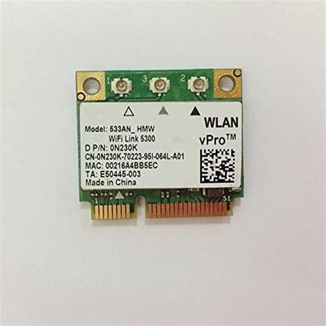 Amazon WiFi Link 5300 AGN Wireless LAN Half Size Mini PCI E USE