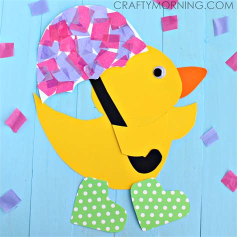 Rainy Day Duck Craft For Spring Crafty Morning