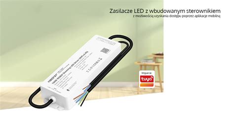 Sterownik z zasilaczem napięciowym LED WiFi BT Tuya RGB CCT 24V