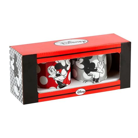 Disney Mickey And Minnie Mouse Mug Set 2 Pack Cups Mugs ASDA