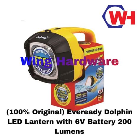 100 Original Eveready Dolphin Led Lantern With 6v Battery 200 Lumens Shopee Malaysia