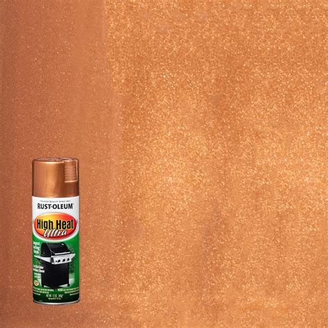 Rust Oleum Specialty 12 Oz High Heat Ultra Semi Gloss Aged Copper Spray Paint 6 Pack 241232