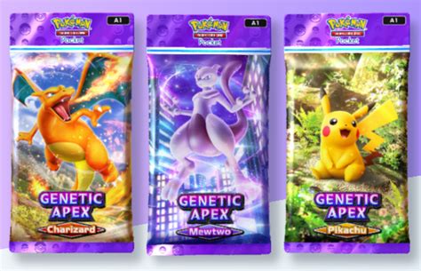 Pokemon Trading Card Game Tcg Pocket Genetic Apex Booster Pack Card