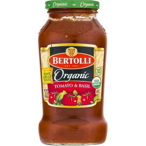 Bertolli Organic Tomato Basil Sauce Oz Instacart