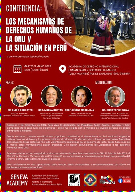 Conferencia “mecanismos De Derechos Humanos De La Onu Y Perú”