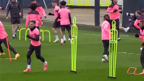 🎯pep Guardiola Warm Up And Saq Drills 2024 Training Today Youtube