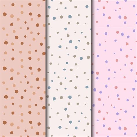 Premium Vector Polka Dots Seamless Pattern Set Print