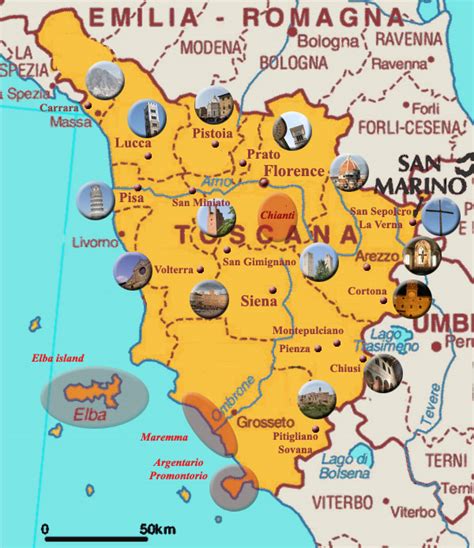 Map Of Tuscany