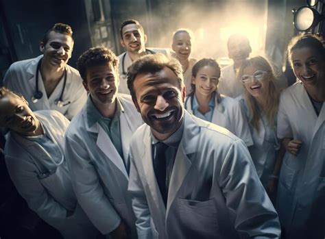 Premium Photo A Group Of Doctors In White Coats