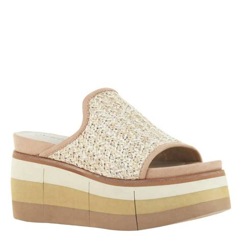 Naked Feet Flocci Platform Sandals In Natural Lyst