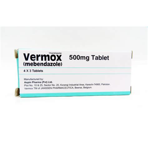 Vermox Mebendazole Mg Tablets At Best Price In Istanbul