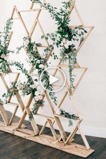 Décor De Cérémonie De Mariage Moderne Décor En Bois Et Verdure