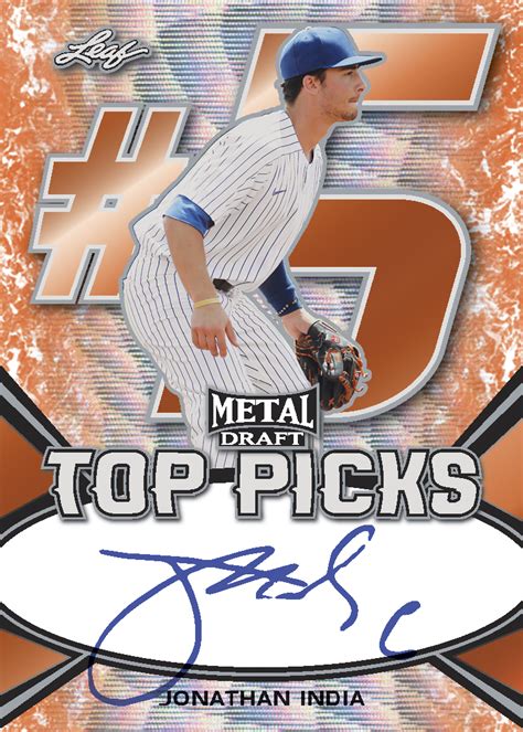 Leaf Metal Draft Baseball Cards Checklist Featuring Top Prospects